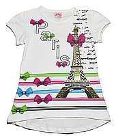 Якісна туніка для дівчинки "Париж"(від 5 до 8 років)