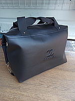 Женская спортивная сумка на молнии черная Louis Vuitton, Michael Kors, Chanel, Zara , сумка на ремне chanel