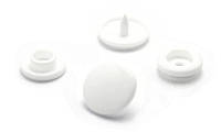 Кнопки пластиковые Т8 12мм Белые, 100 шт