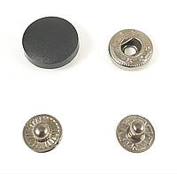 Кнопки пластиковые 17 мм Черные, 50 шт