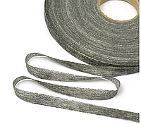 Порезанный и простроченный флизелин Серый 100 м Долевик для укрепления бортов и краев Фурнитура швейная