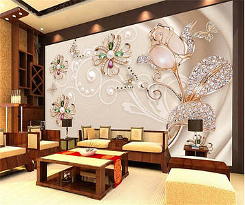 Фото Шпалери "Троянда і брошки" - Будь-який розмір! Читаємо опис!