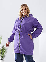 Женский плащ ветровка фиолетовая яркая легкая весенняя куртка.