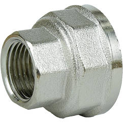Муфта редукційна нікельована 1 1/4″ВР х 3/4″ВР штампована восьмигранна А0334А(нк) VA (000026569)