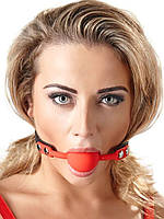 Кляп із силіконовою кулею Червоний ( 130-023 )