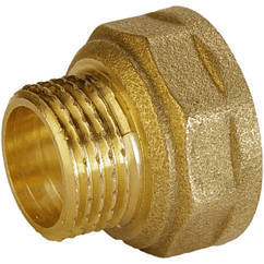 Перехідник редукційний латунний 1/2″ВР х 3/8″ЗР штампований А0619А VA (000025536)