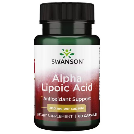 Альфа-ліпоєва кислота Swanson Alpha Lipoic Acid 300 mg 60 Caps, фото 1