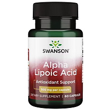 Альфа-ліпоєва кислота Swanson Alpha Lipoic Acid 300 mg 60 Caps