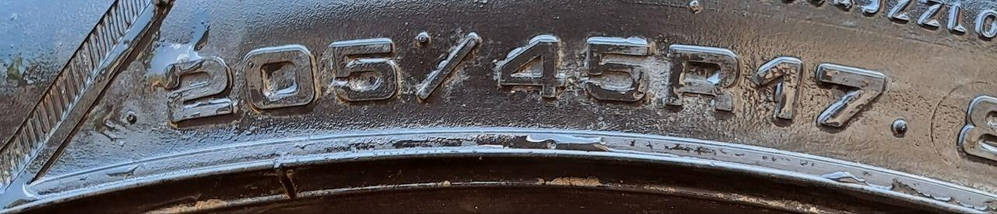 Шини легкові б у розміром 205/45R17 GOODYEAR EAGLE F1, літні, гума бу для легкових автомобілів, фото 6