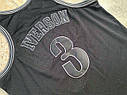 Чорна баскетбольна майка Айверсон No3 Філадельфія Allen Iverson Jersey Pheadelphia 76ers NBA 1997-1998, фото 5