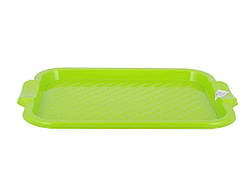 Піднос пластиковий прямокутний 450*320*32мм салатовий ТМ КОНСЕНСУС