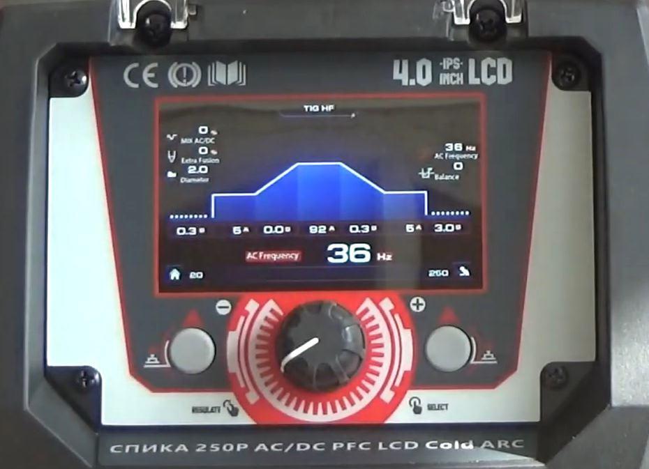 Аргоновий зварювальний апарат Спіка GTAW 250P AC/DC PFC LCD, фото 1