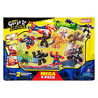 Набор 8 шт Фигурки Стретч-Антистресс Марвел Goo Jit Zu Marvel Mega Pack 42534