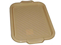 Піднос пластиковий прямокутний 450*320*32мм бежевий ТМ КОНСЕНСУС