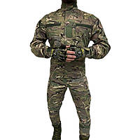 Тактический костюм мультикам китель и штаны Военная форма камуфляж с карманами