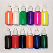 ЕБРУ - набір для малювання на воді - 12 пігментів, інструменти, лоток, загущувач, фото 4