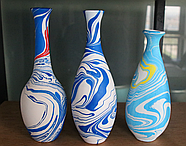 ЕБРУ - набір для малювання на воді - 12 пігментів, інструменти, лоток, загущувач, фото 9