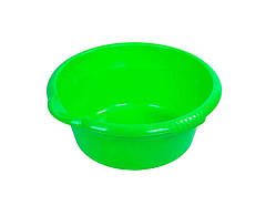 Таз пл. 10л Медея з носиком салатовий ТМ МЕД
