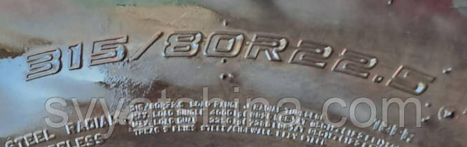 Шини вантажні бу розміром 315/80R22.5 FALKEN RI 151, для кермової осі, фото 3