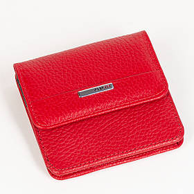 Маленький жіночий гаманець шкіряний Karya 1106-46-45 червоний з чорним