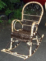 Качалка оригінальна темно-коричнева велика