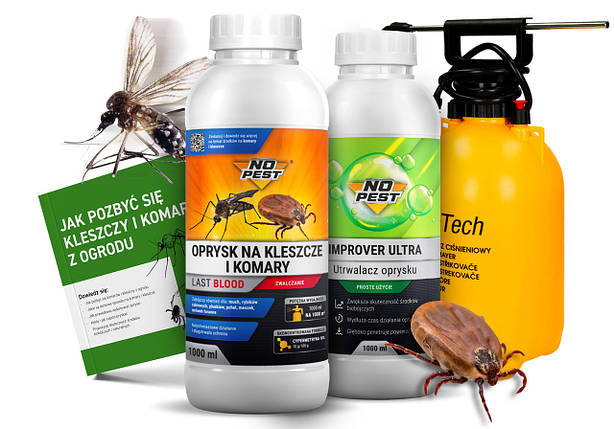 Спрей від кліщів комарів та інших комах Last Blood спрей-фіксатор та розпилювач 5л у комплекті BIC, фото 1