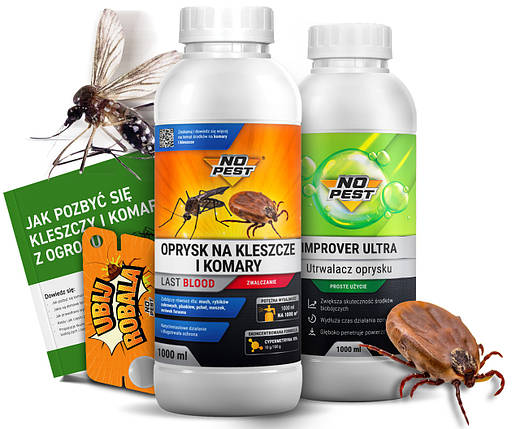 Спрей від комарів кліщів мух та мурах Last Blood NO PEST™ і спрей-фіксатор 1л BIC, фото 1