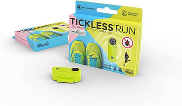 Ультразвуковий відлякувач кліщів TickLess Run UV YELLOW відлякувач кліщів для бігунів BIC, фото 2