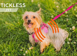Ультразвуковий відлякувач бліх та кліщів для собак Tickless Pet від собачих кліщів рожевий BIC, фото 4