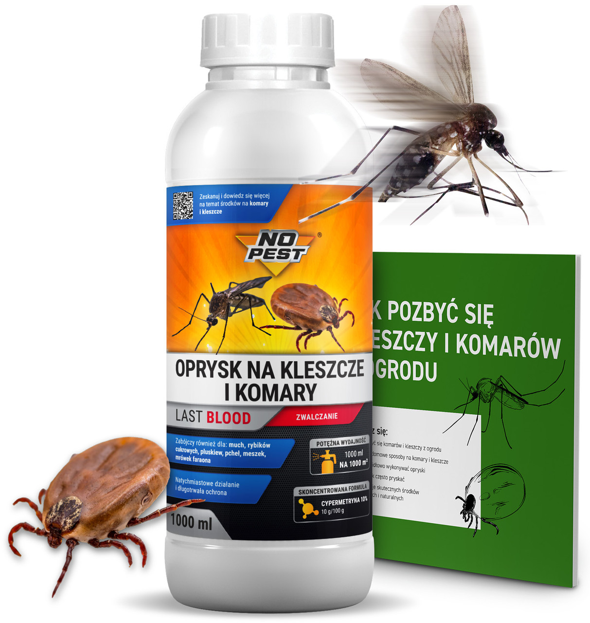 Спрей від кліщів/комарів та мух LAST BLOOD NO PEST™ 1л BIC