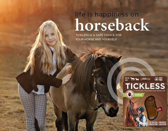 Ультразвуковий відлякувач кліщів і бліх для коней Tickless BIC, фото 2