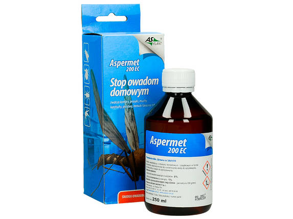 Спрей від комарів та кліщів Aspermet 200 EC 250 мл Перметрін 20% BIC, фото 1