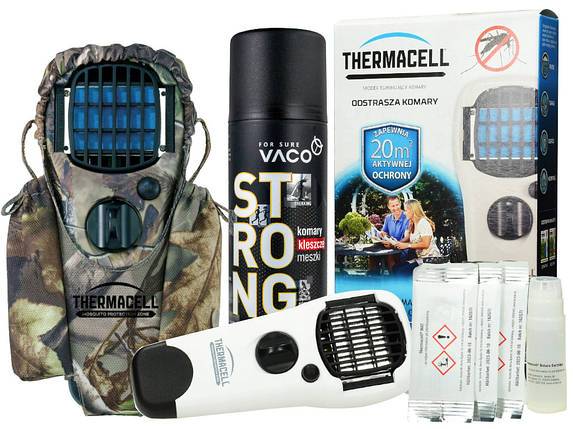 Портативний відлякувач комарів та мух Thermacell MR150 Кобура + спрей BIC, фото 1