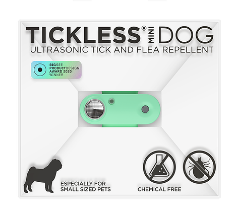 Ультразвуковий засіб від бліх та кліщів на нашийник Organ Mentha Green Tickless для собак BIC, фото 1