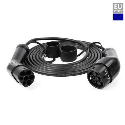 Зарядний кабель ANDAIIC Mode 3 EV типу 2 до типу 2 IEC62196 16A 3 фази довжина 5 м BIC, фото 1