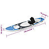 Надувна дошка SUP з сидінням та додатковими аксесуарами для веслування 330 х 76 х 10 см Блакитний BIC, фото 10