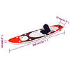 Надувна дошка SUP з сидінням та додатковими аксесуарами для веслування 360 х 81 х 10 см Червоний BIC, фото 10