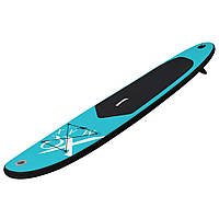 Надувная доска для SUP серфинга XQ Max с веслом и ремкомплектом 285 х 71 х 10 см Сине-черная BIC
