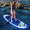 Надувна дошка для SUP-серфінгу Bestway Hydro-Force Ocean з сидінням та веслом 305 х 84 х 12 см Синя BIC, фото 7