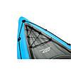 Одномісна надувна байдарка Bestway Hydro-Force з веслом та насосом 275 х 81 см Сіро-блакитний BIC, фото 6