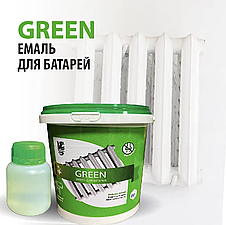 Емаль епоксидна для батарей опалення Green 1000г Біла без запаху 7trav, фото 2