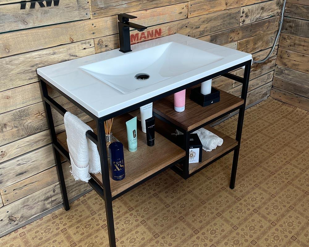 Тумба «Родос» с Умывальником «Орфей»/дерево Сапфир А801 Глянец — в ...