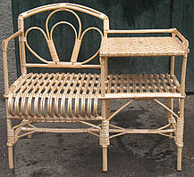 Крісло-стіл із лози 2 в 1, зручне