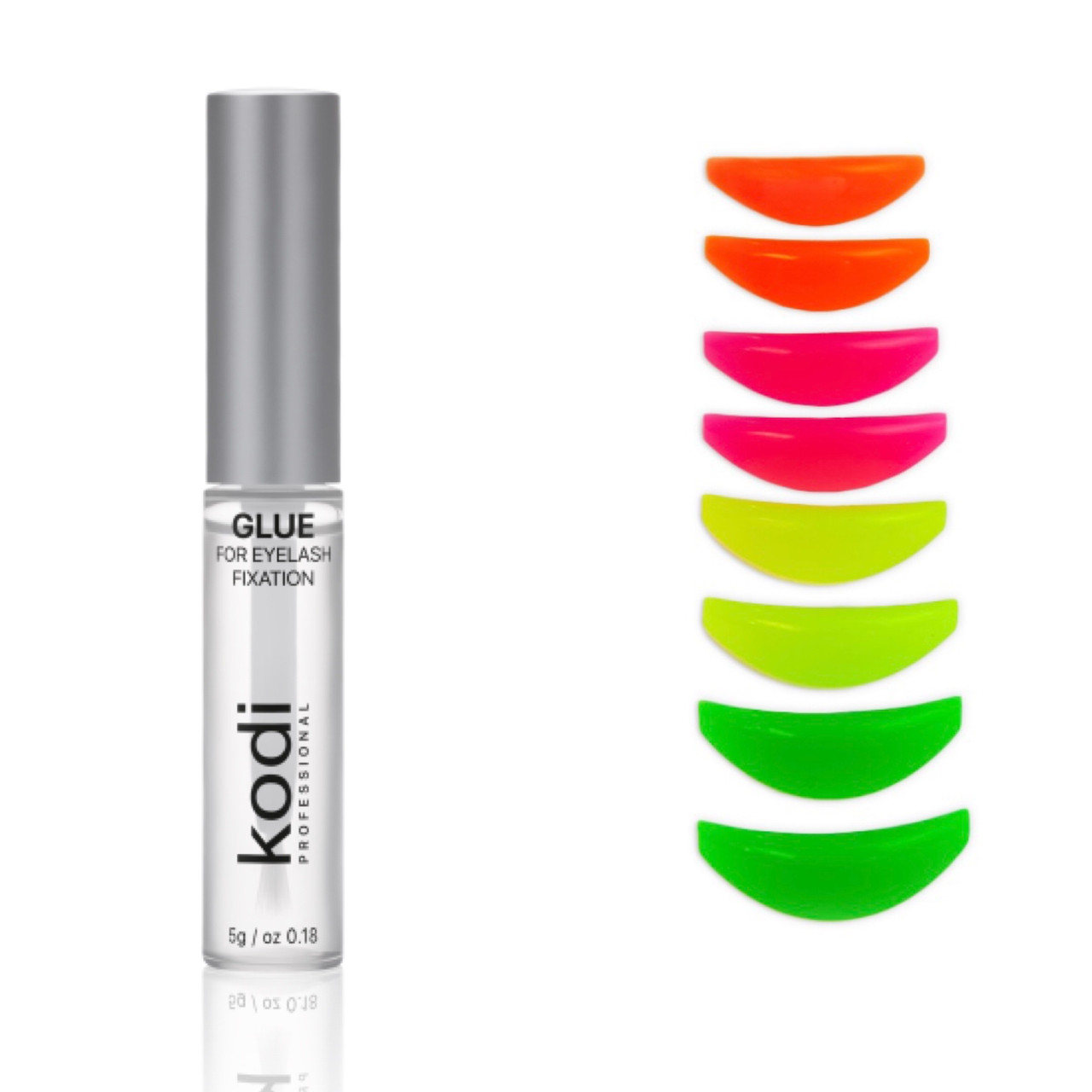 Набір: клей для ламінування вій "KODI" і бігуді "Neon Pads"