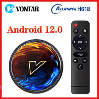 Андроид смарт ТВ приставка | ТВ бокс VONTAR H1 4/32 Android 12 Smart TV SBB