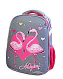 Рюкзак шкільний каркасний з ортопедичною спинкою для дівчинки першокласниці 1 2 3 клас, портфель до школи, фото 7