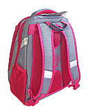 Рюкзак шкільний каркасний з ортопедичною спинкою для дівчинки першокласниці 1 2 3 клас, портфель до школи, фото 8