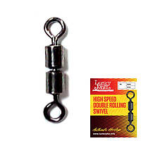 Вертлюг LJ High Speed Double Rolling Swivel K010 / 5шт.