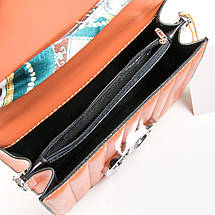 PODIUM Сумка Жіноча Класична віск-шкіра FASHION 04-02 1665 orange, фото 4