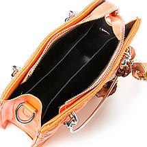 PODIUM Сумка Жіноча Класична віск-шкіра FASHION 04-02 692 orange, фото 4